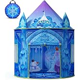 Hamdol Princess Play Tent for Girls, Frozen Toy, Ice Castle Kids Playhouse for Indoor &amp; Outdoor, Imaginative Castle Tent with Carry Bag, Perfect Easter, Birthday &amp; Valentine Gift for Girls Ages 2&ndash;8