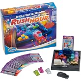 ThinkFun Rush Hour Deluxe &ndash; The Gamer's Logic Game - Navigate 120 Traffic Challenges with Collector's Edition Limo and Metallic Design - Ages 8+