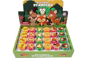 TINYMILLS Tiny Mills 24 Pcs Woodland Animals Stampers for Kids