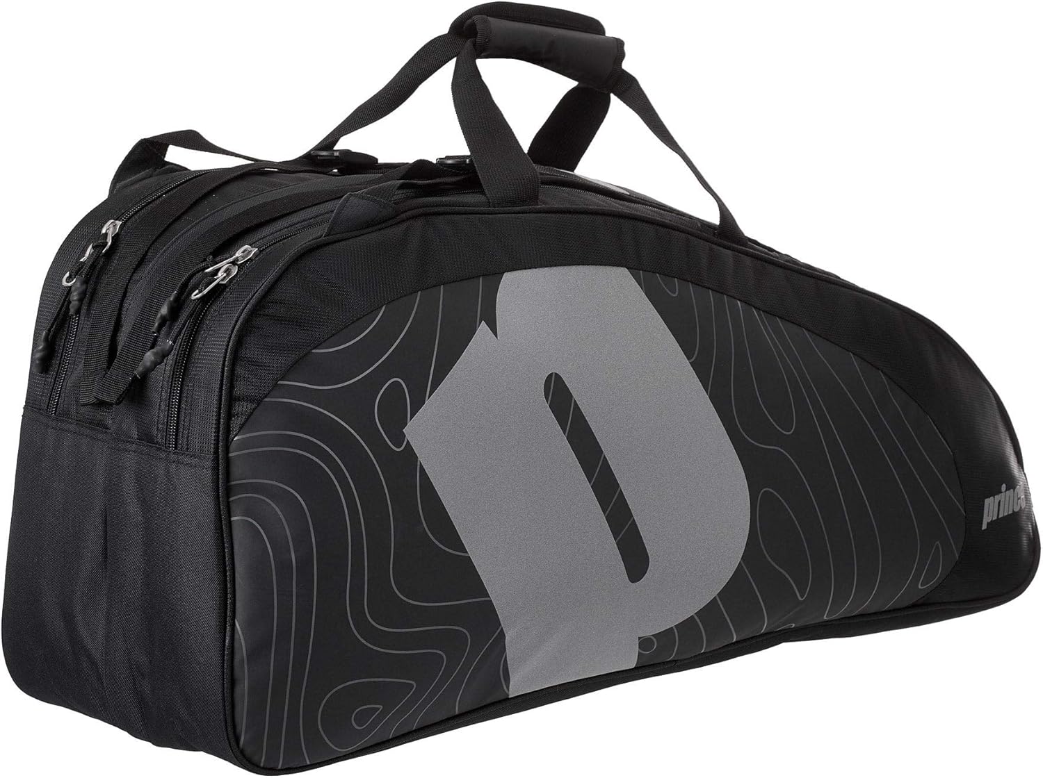 Prince Tour Reflective 6 Racquet Bag Black/Silver : Sports & Outdoors