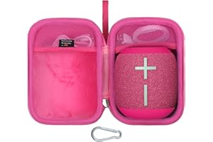 Aproca Case Compatible with Ultimate Ears WONDERBOOM 4/3 Portable Waterproof Bluetooth Speaker, Carrying Storage Bag for Accessories -Pink (Case Only)