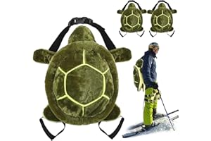 Junkin 3 Pcs Turtle Butt Pads for Snowboarding Ski Protective Gear Set Cute Turtle 3D Hip Protectors for Skating Tortoise Cushion Padded Turtle Knee Pad for Kid Adult Skiing Roller Protection