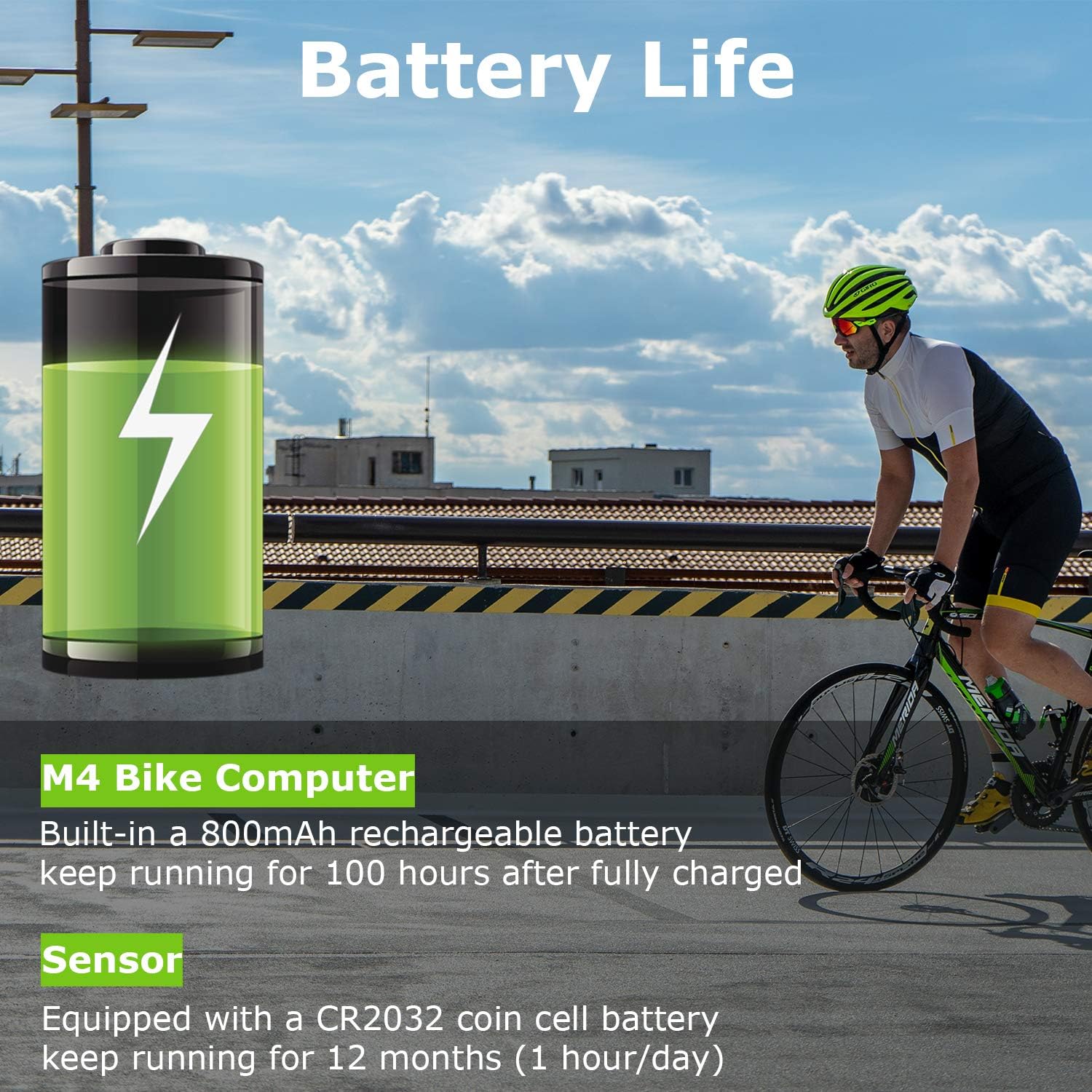 MEILAN M4 Wireless Bike Computer, IPX5 Waterproof Cycling Computer with 2.5 Inch Backlight LCD, ANT+ BLE4.0 Bicycle Computer Bicycle Speedometer and Odometer with Cadence/Speed Sensor : Sports & Outdoors