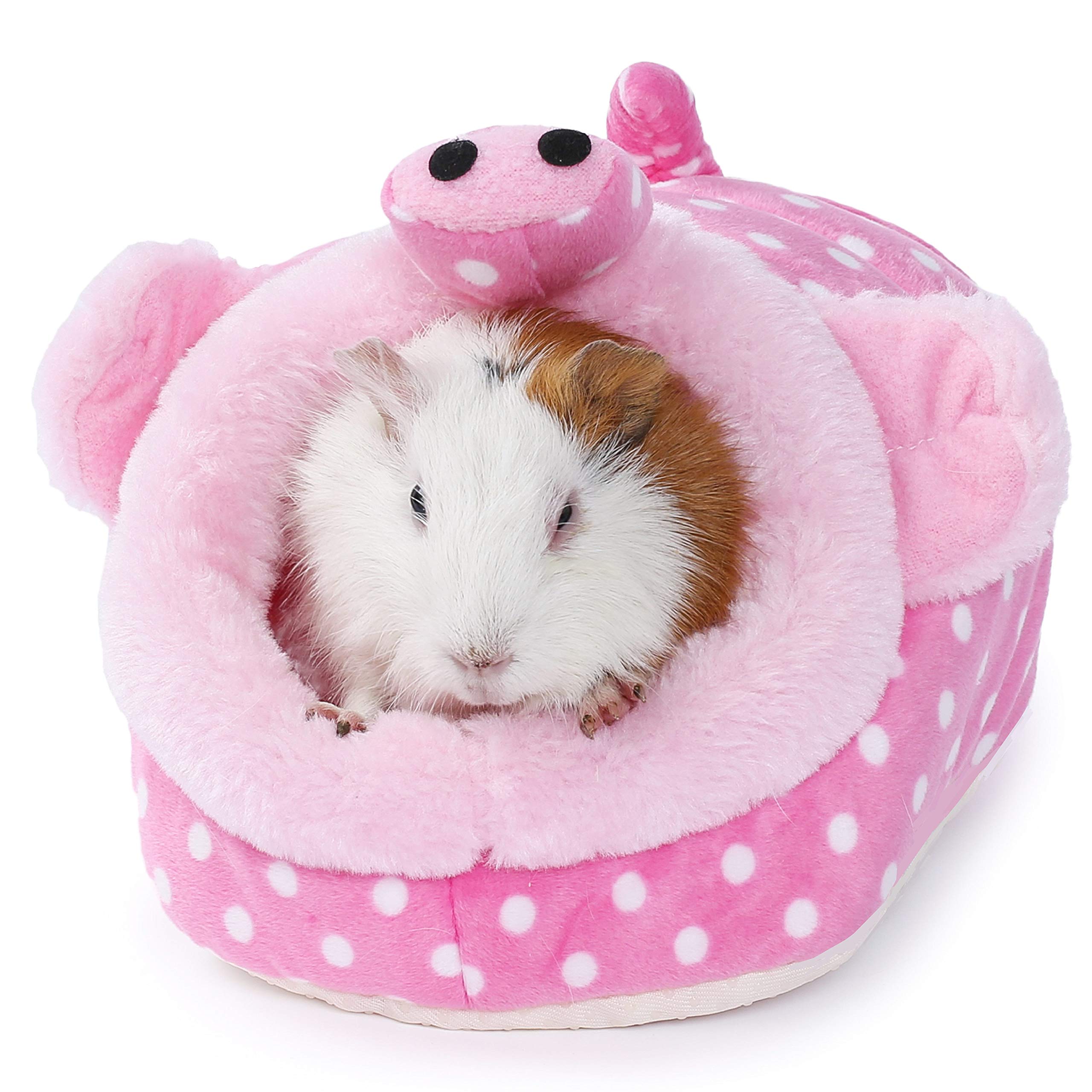 JanYoo Guinea Pig Rat Accessories Toys House Hideout Cage Supplies Chinchilla Cage Ferret Gerbil(S,Pig)