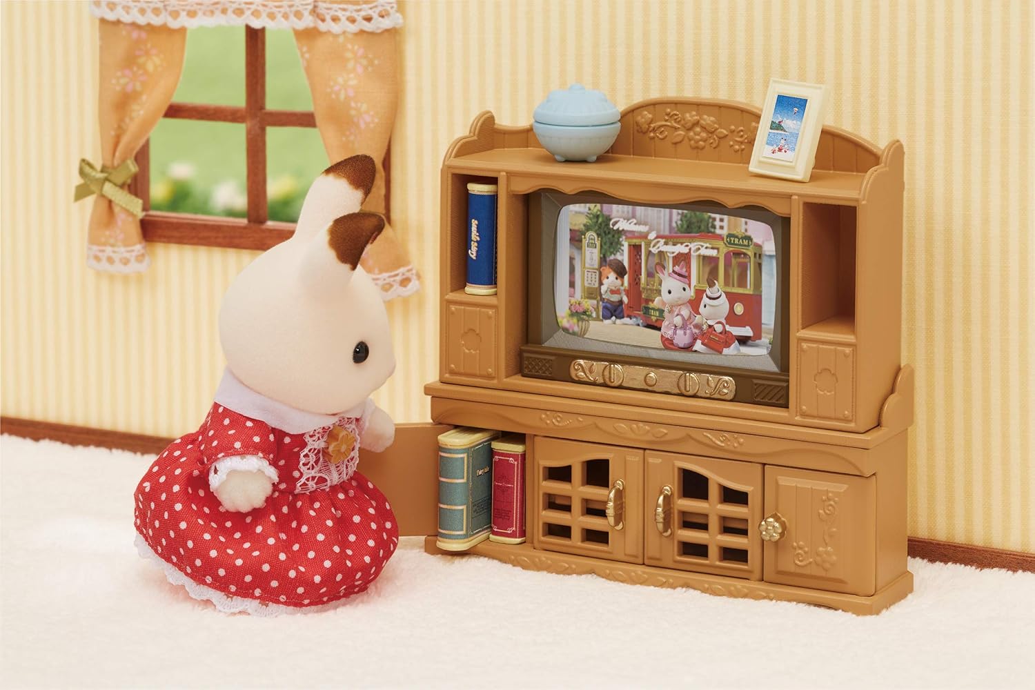 sylvanian families comfy living room set