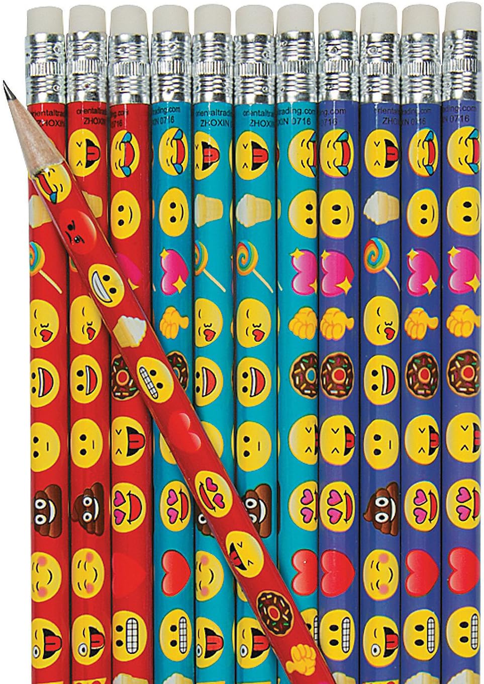 Emoji Pencils for Kids - 48 pieces pencils #2 lead: Office Products