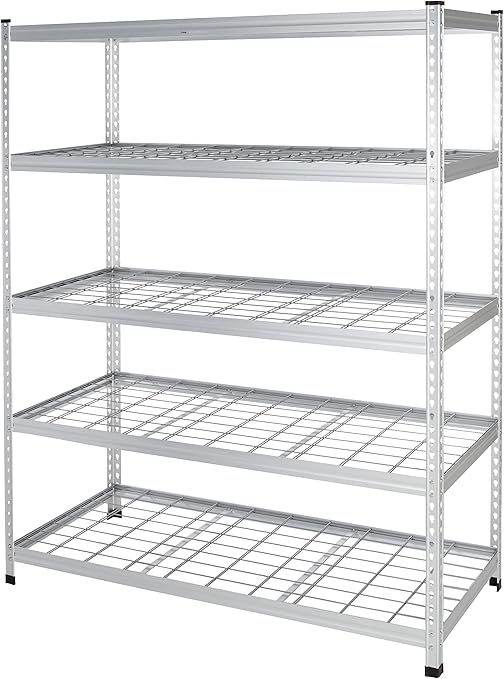 AmazonBasics Heavy Duty Shelving DoublePost Steel Wire Shelf 152 x