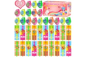 CINLILIAN 28Pack Valentine’s Day Gifts for Kids, Bulk Maze Bracelets Toys with Valentine’s Cards for Kids Classroom School Exchange Gifts Party Favors Goodie Bag Stuffers, Treasure Box Prizes Toys for Boy Girls