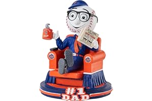 NATIONAL BOBBLEHEAD HALL OF FAME AND MUSEUM Mr. Met New York Mets No. 1 Dad Bobblehead MLB Baseball