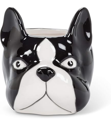 Amazon.com : KALALOU CDV2139 Ceramic Bulldog Planter : Patio, Lawn
