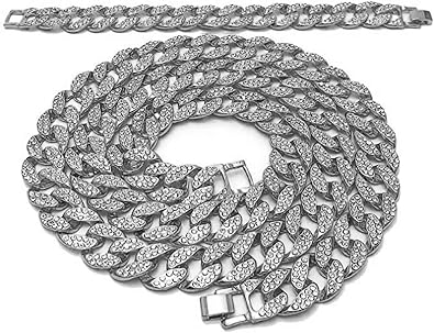 Iced Out Rolo Link Chain Online, 53 