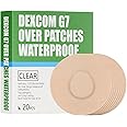 20 Pack,Over Patches Waterproof for Dexcom g7,CGM Sensor Patches| Non-Glue Central, Full Coverage, Latex-Free, Hypoallergenic& Breathable | Easy to Remove Without Leaving Any Marks, (Tan, 3.15)