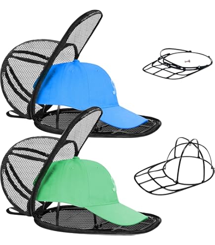 Protege Casquette Machine A Laver VOSAREA Lot De 2 Cages De Lavage Pour Casquettes De Baseball Lavage Casquette Machine A Laver