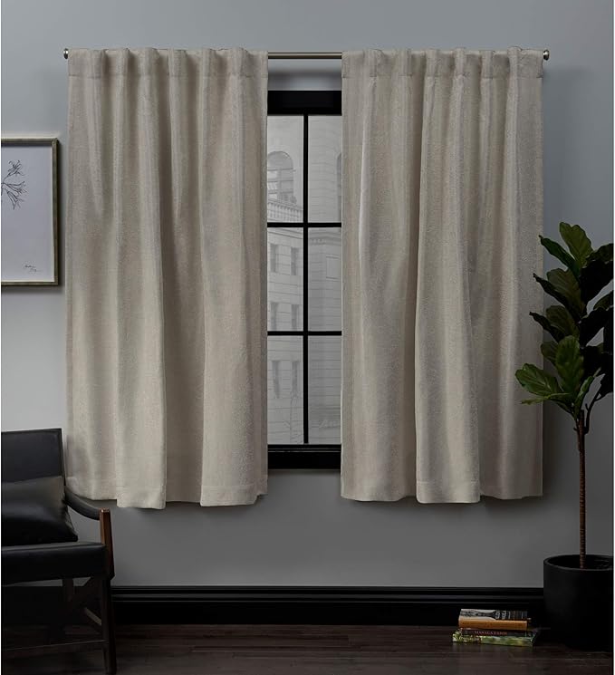 Exclusive Home Curtains Lancaster Basket weave Woven