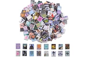 JHGCVX 300 Pcs Mini Books Sets, Miniature Book Model for Anxiety Bookshelf, 1:12 Mini Dollhouse Accessories for DIY Creative Decorations