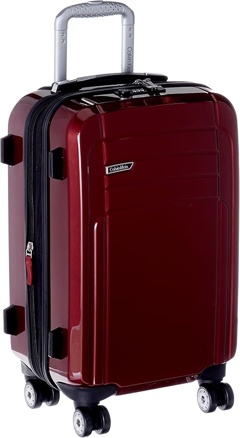 calvin klein red luggage