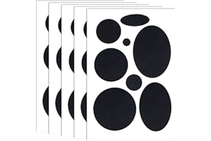 OIIKI Puffer Down Jacket Repair Patch Kit 40pcs, Black Nylon Fabric Repair Patch Self Adhesive Waterproof Stick On Patches Tape for Coat Clothing Tent Sleeping Bags Ski Pants Holes Fixing Round