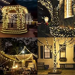 ROADAYLY Outdoor Christmas String Lights 196feet
