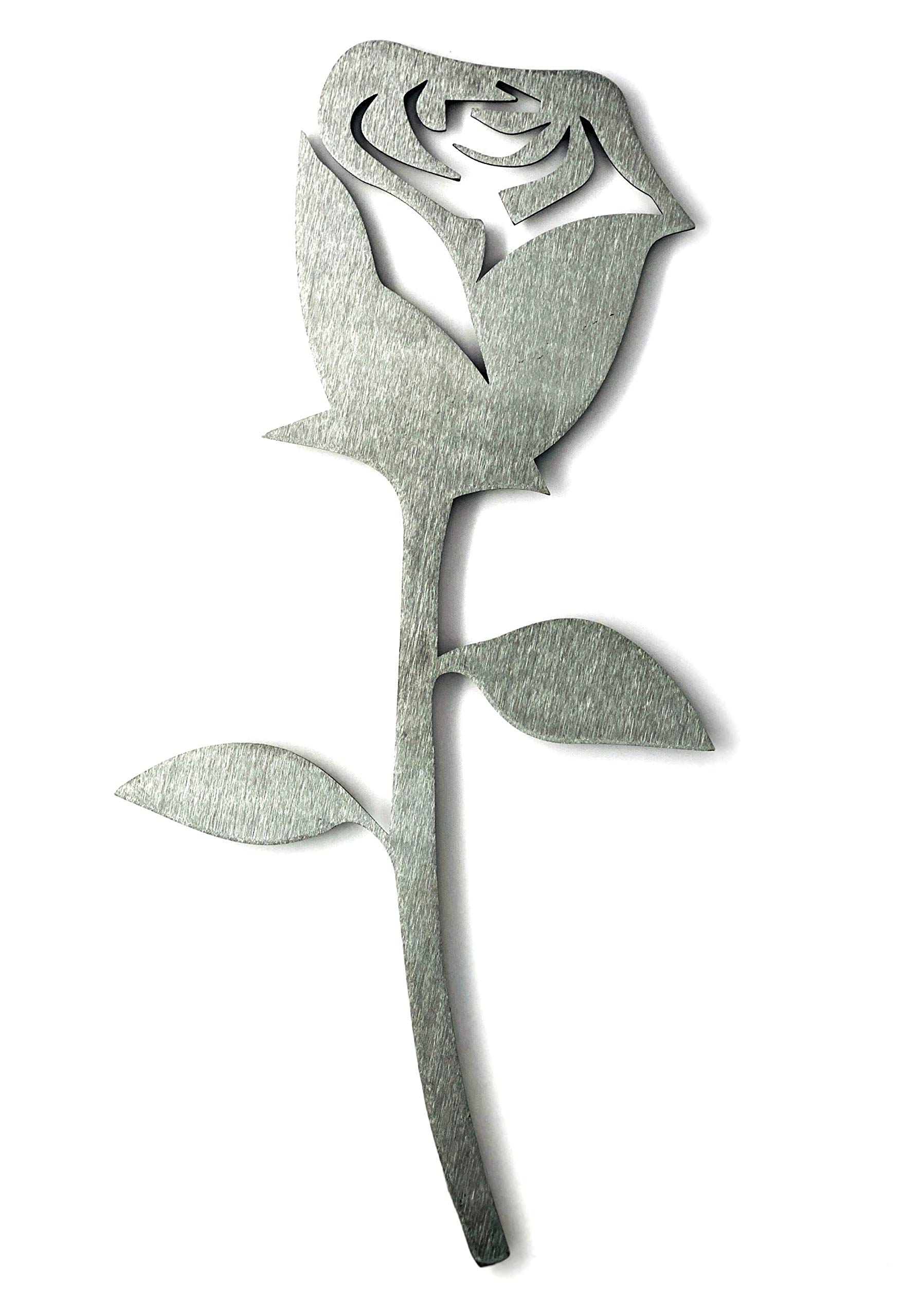 Image Industry Steel Rose - Rustic Garden Sculpture - Rose Gift - Loved One - Valentines - for Her