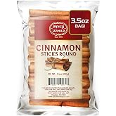 Spicy World Cinnamon Sticks 3.5 Ounce Bag - Perfect for Baking, Cooking &amp; Beverages - 3+ Inches Length - Cassia Saigon Cinnamon from Vietnam