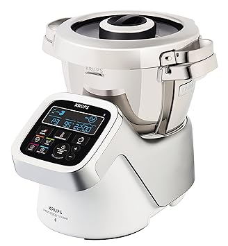 Krups IPrep & Cook XL Gourmet multifunciÃ³n Robot de cocina con funciÃ³n de cocciÃ³n y Bluetooth, 1550Â W, color blanco/plata/acero inoxidable