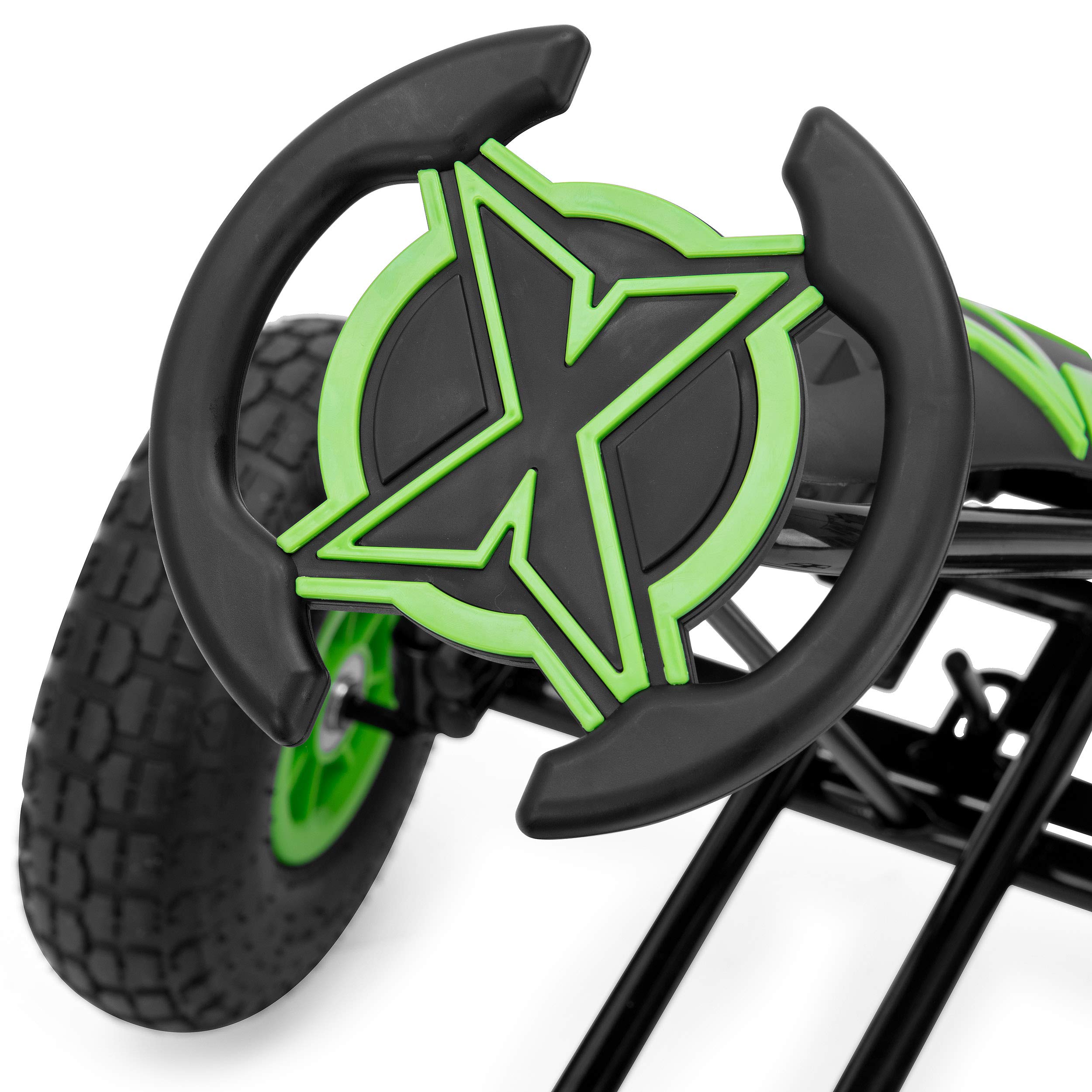 Xootz Viper Racing Go Kart, Kids Ride On Pedal Car with Gear Stick and