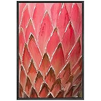 SIGNWIN Framed Canvas Wall Art Tropical Succulent Plant Canvas Prints Home Artwork Decoration for Living Room,Bedroom - 16x24 inches