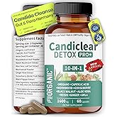 Women’s Candida Cleanse & Yeast Balance | Herbal Parasite Detox with Oregano, Wormwood, Black Walnut & Clove | Gut, Digestive & Flora Rebalance Formula | Third-Party Tested, Vegan, Non-GMO, 60 Caps
