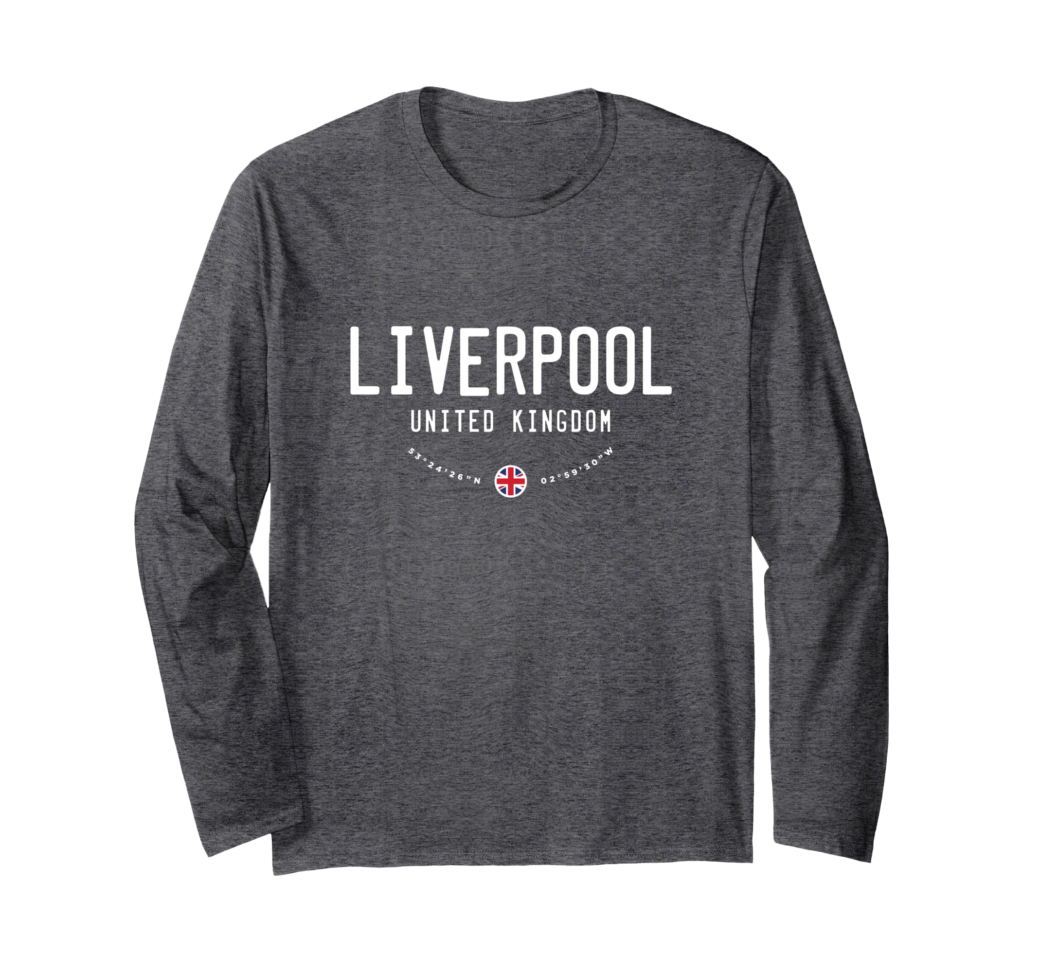 Liverpool UK United Kingdom Flag Long Sleeve T-Shirt