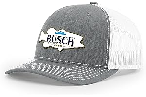 theCHIVE Busch Light Logo Fishing Snapback Hat One Size Fits All