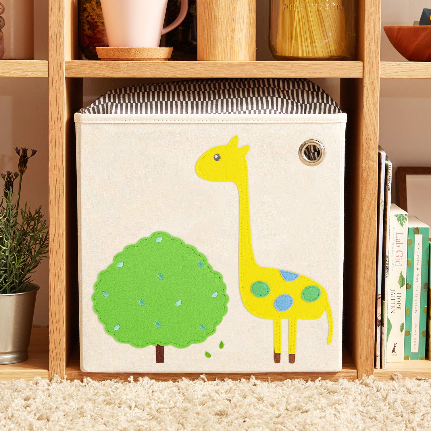 animal canvas storage boxes
