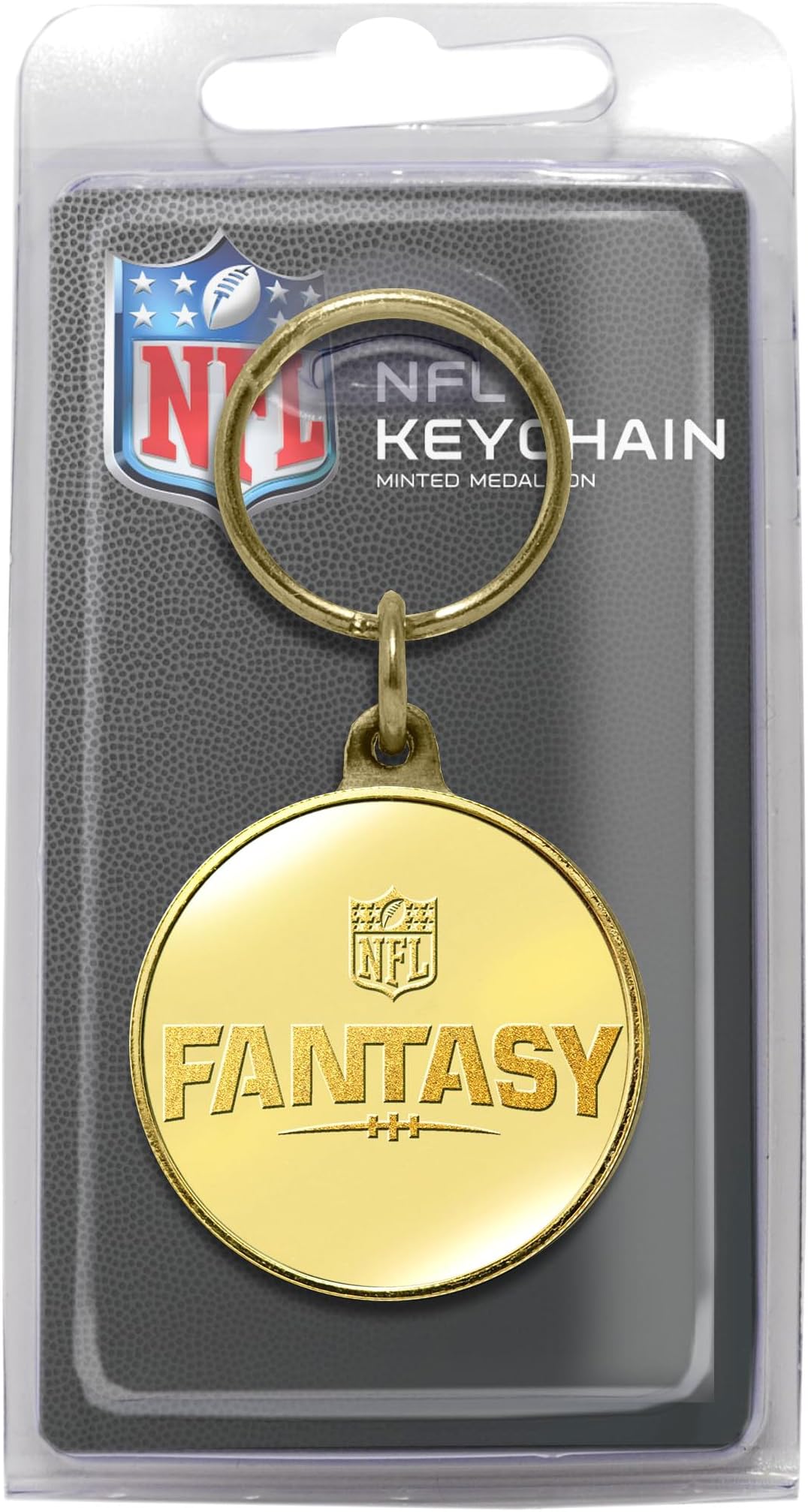 Highland Mint NFL Fantasy Football Bronze Coin Keychain, 8" x 4" x 1"