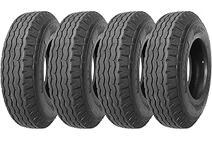 Zeemax Heavy Duty True Highway Trailer Tires 8-14.5 14 Ply Load Range G Speed Rating K 68mph- Set 4