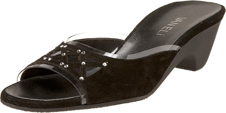 plain black womens slides
