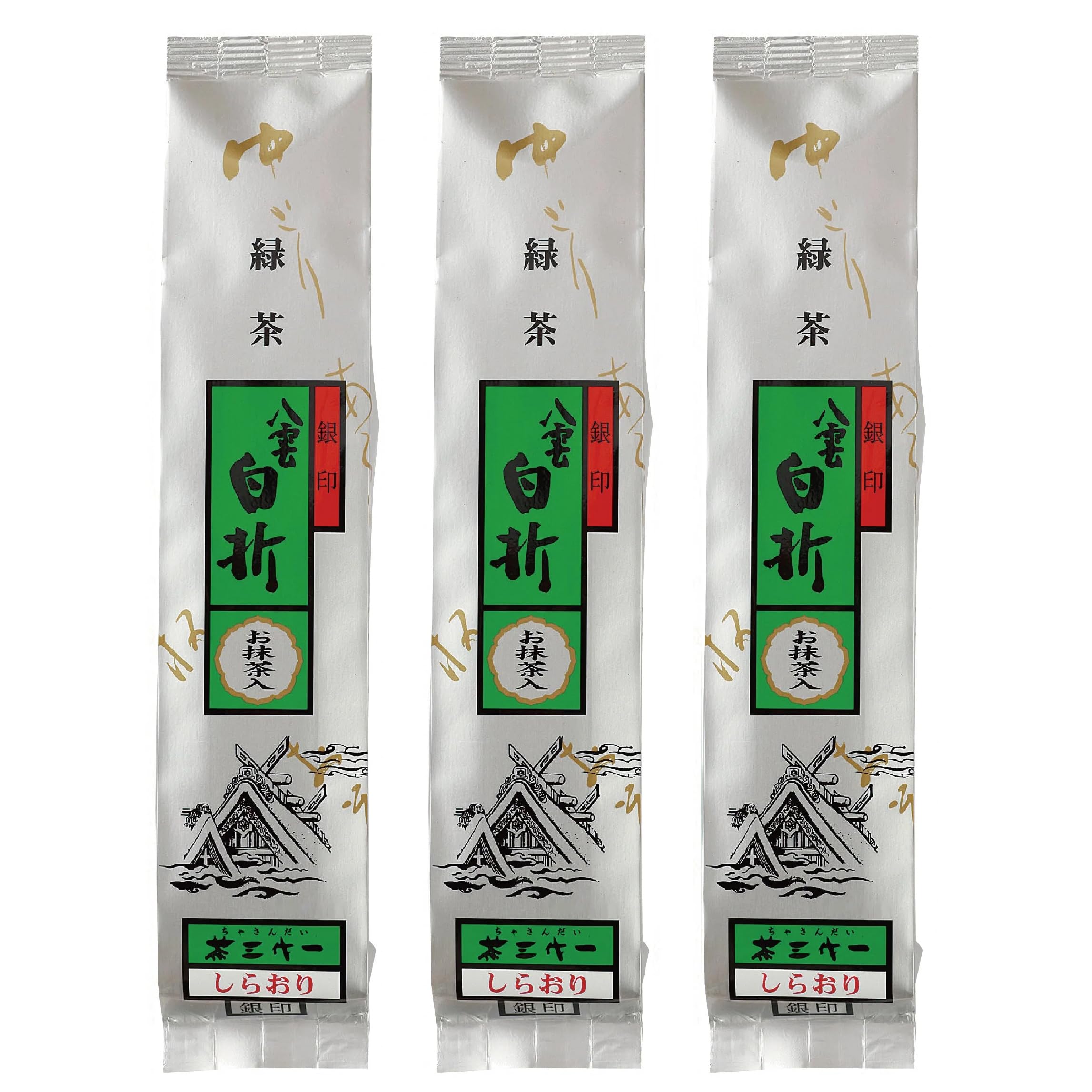 茶三代一 抹茶入り八雲白折銀印135gの商品画像
