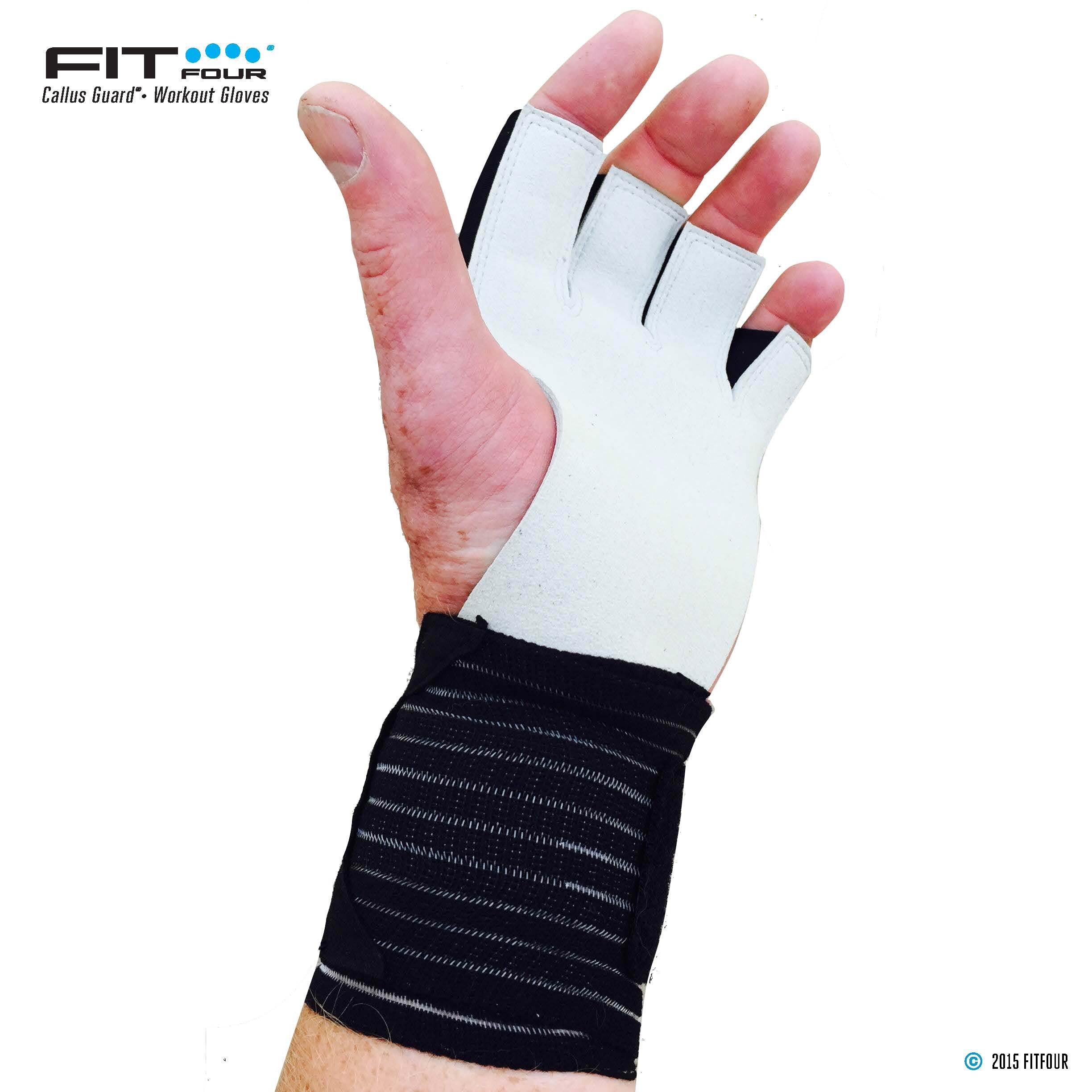 Fit Four F4G Gymnastic Grips with Leather Palm Contour for Weight