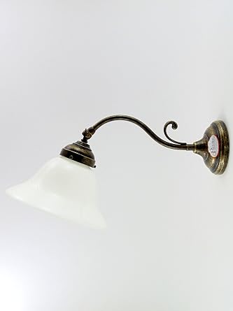Wandleuchte In Messing Bruniert Einer Licht Wandlampe Jugendstil
