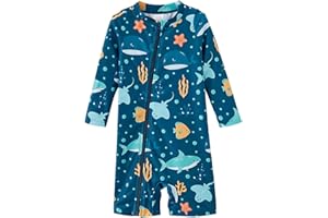 UMELOK Baby Boy Swimsuit UPF 50+ Sun Protection Rash Guard Swimwear