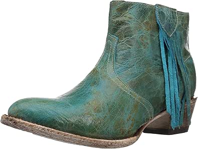 turquoise western booties