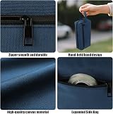 hoinya Pencil Case Big Capacity Large Storage Office School Blue view 3