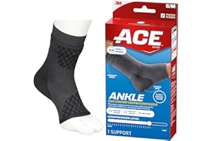 ACE Brand Flex Comfort Compression Ankle Sleeve 208704, S/M