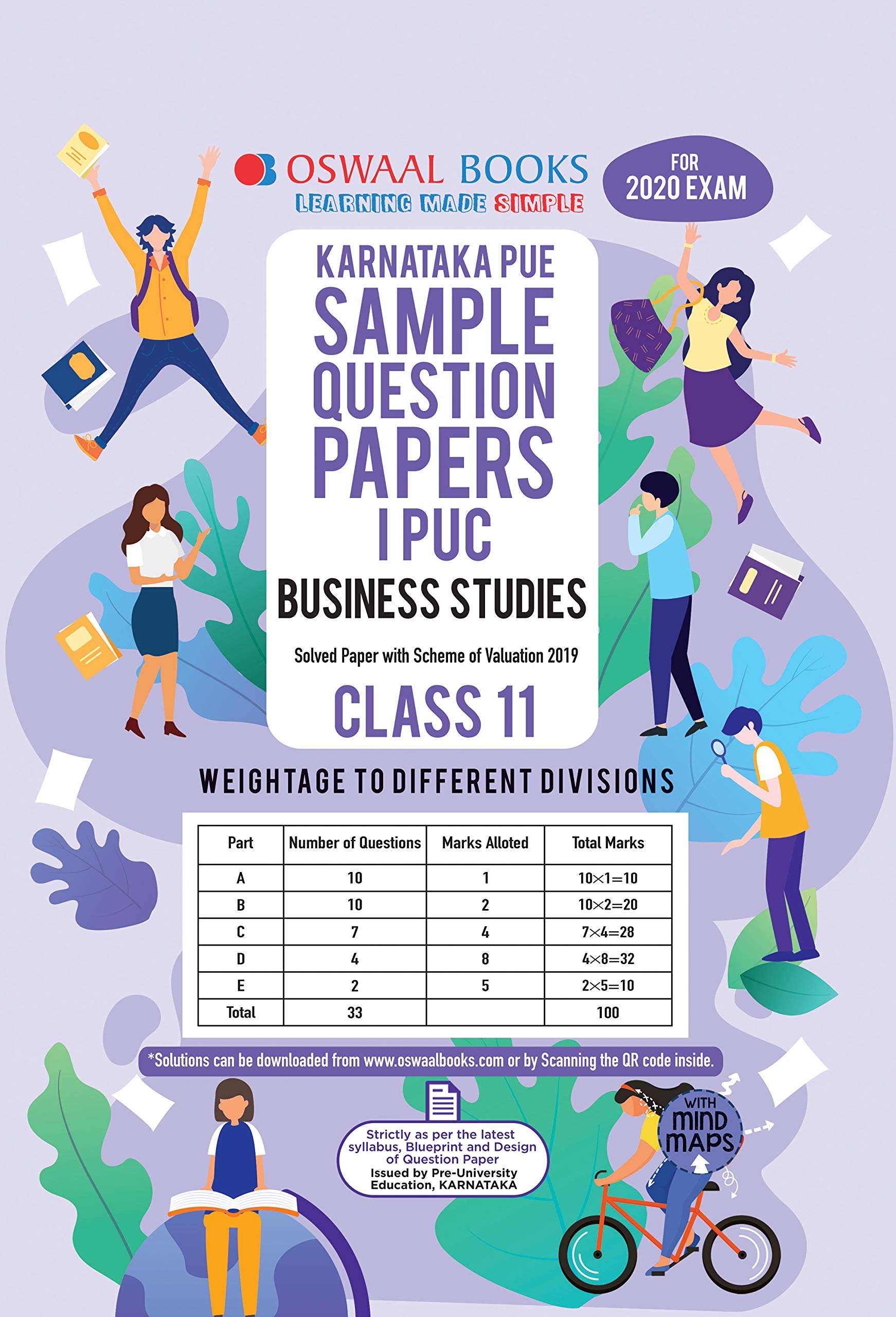 Oswaal Karnataka PUE Sample Question Papers I PUC Class 11 Business Studies Book (March 2020 Exam)