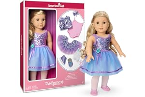 American Girl, Truly Me #125 Doll & Dance All Day Set, with Hazel Eyes, Curly Blonde Hair, Light Skin, Ages 6+