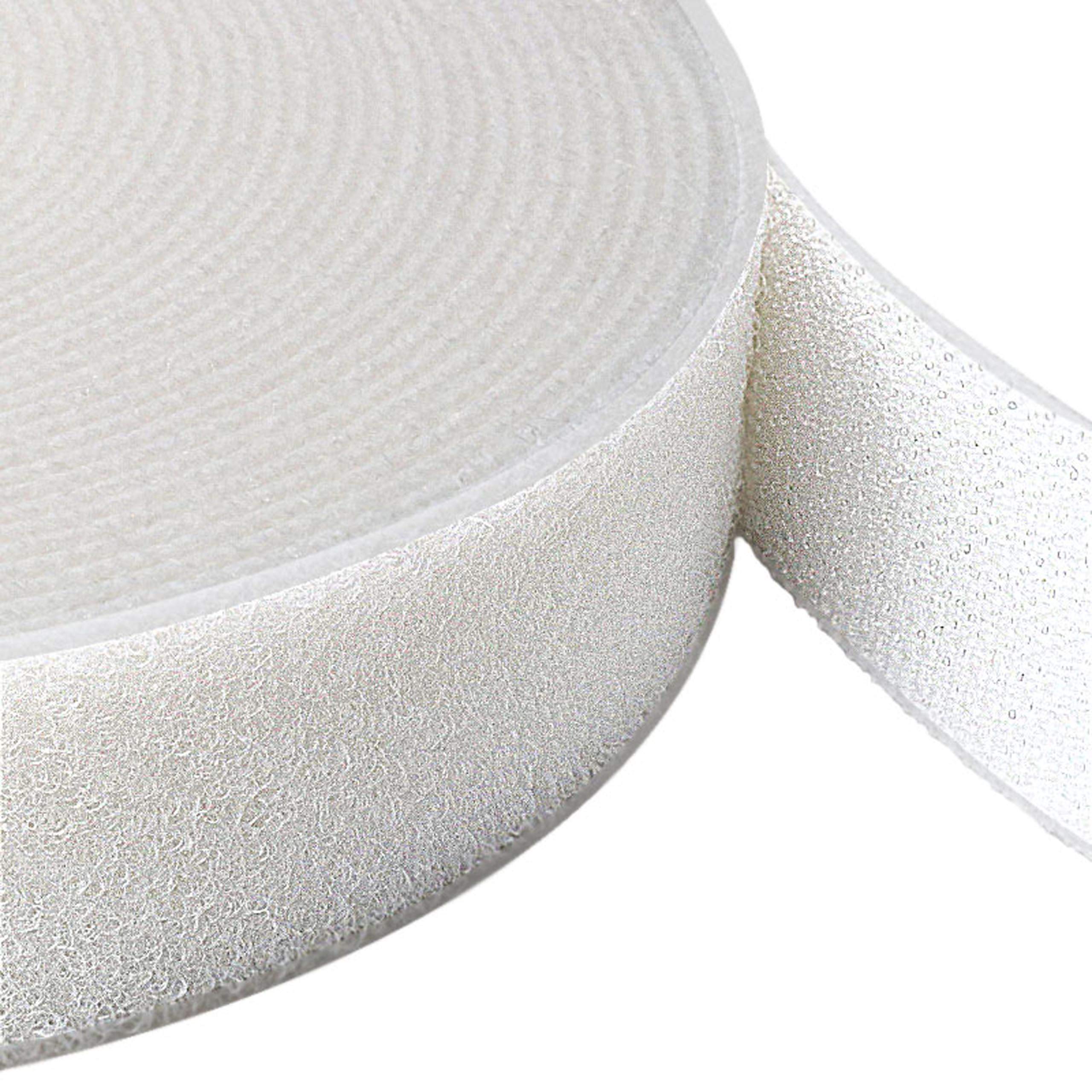 Hook and Loop Back to Back to Back Double Sided Different Dimensions Black/White