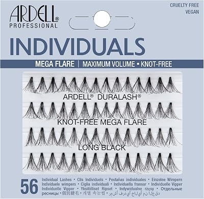 Ardell Mega Knot-Free Individual Lashes Long Black Voluminous Full Dramatic