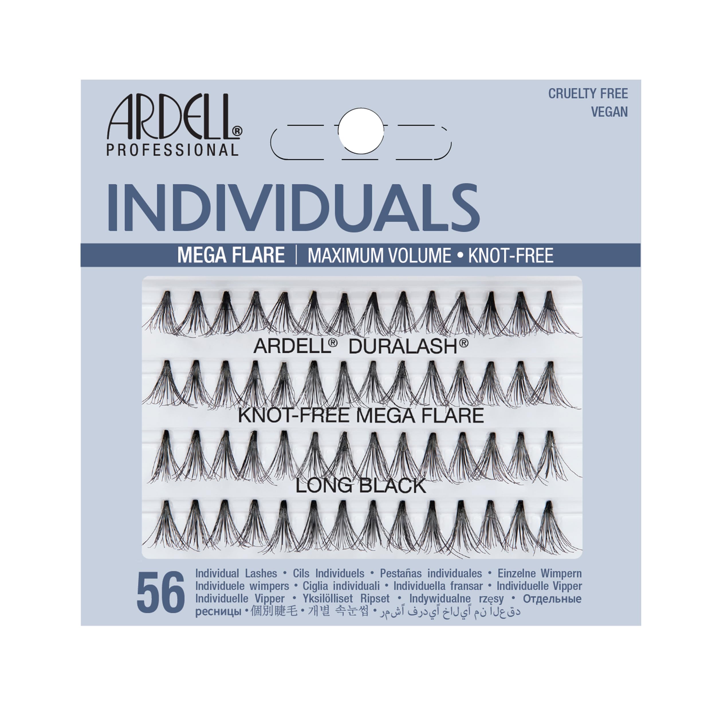Ardell Mega Knot-Free Individuals, Long Black