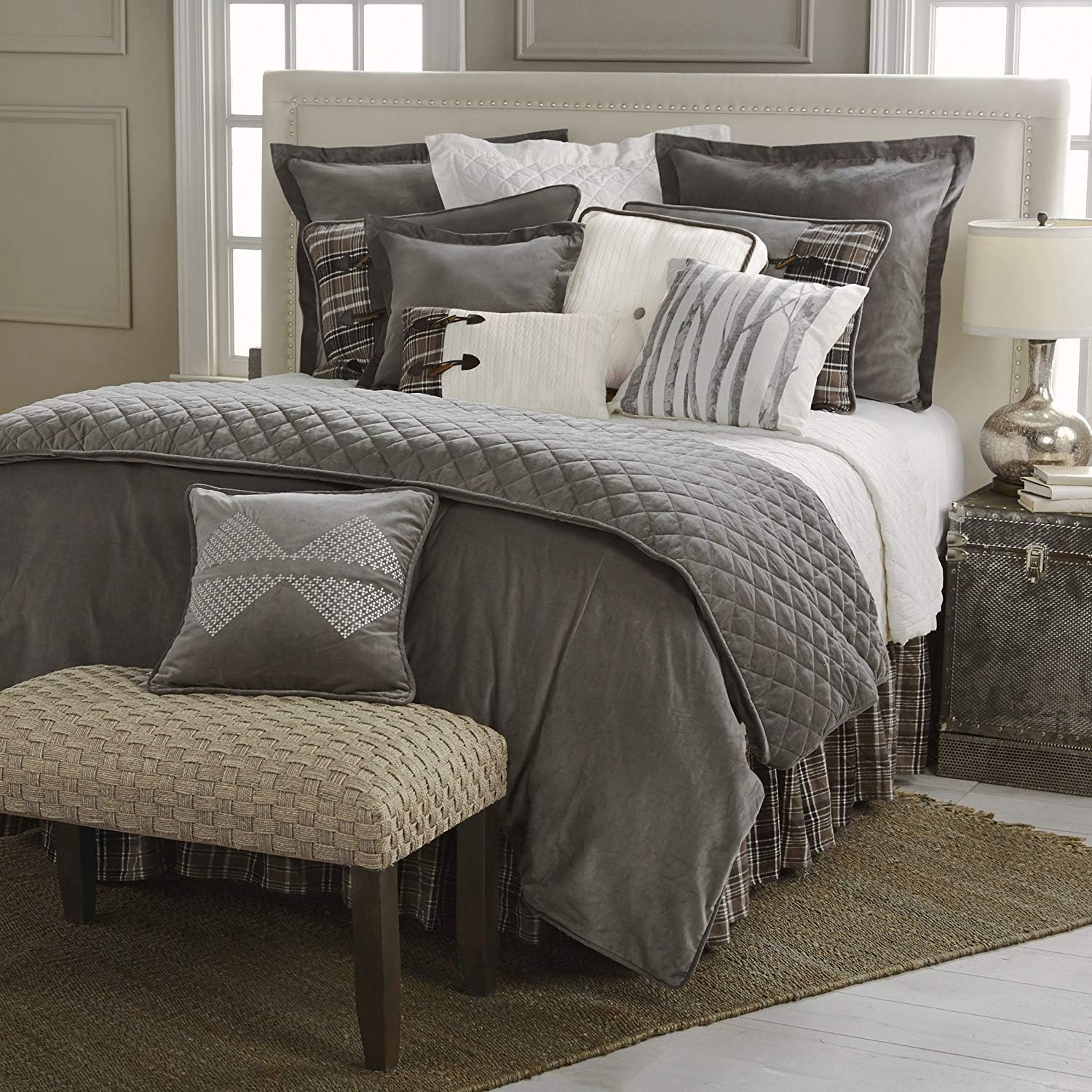 HiEnd Accents Whistler Reversible Cotton Velvet Comforter