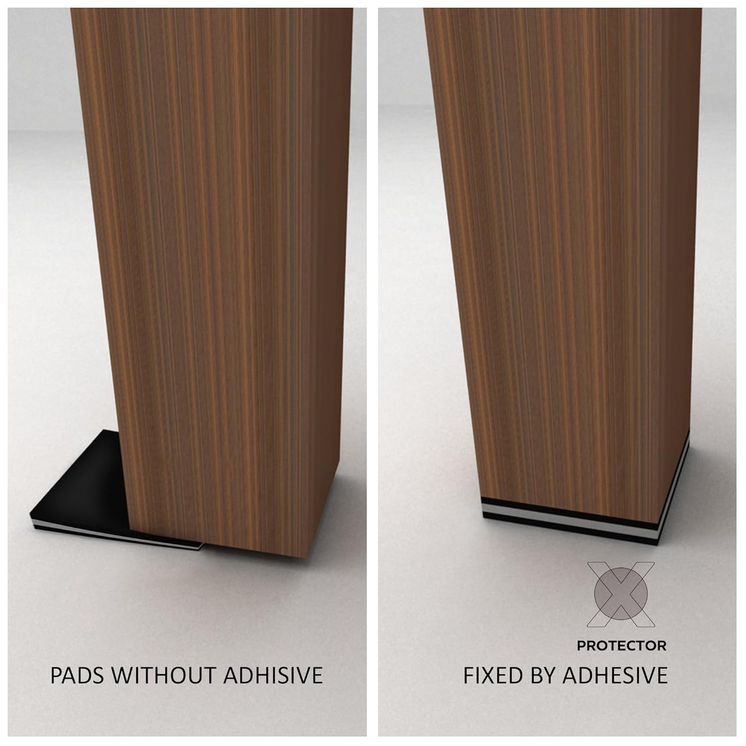 Non Slip Furniture Pads XPROTECTOR Premium 8 pcs 4” Furniture Pad Best