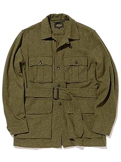 Beams Plus Blended Wool Linen Military Utility Jacket 11-18-5544-139