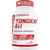 TC Nutrition Tongkat Ali Supplement for Men - 400 mg Eurycoma Longifolia - 40,000 mg Pure Tongkat Ali Equivalent - Made in Ca